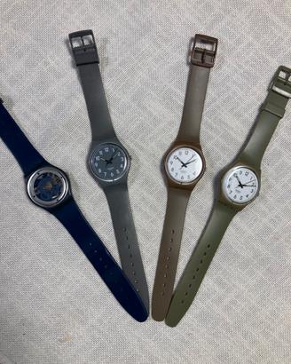 Lotto di 4 swatch gent monocolore