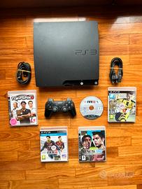 Ps3 slim con controller e giochi