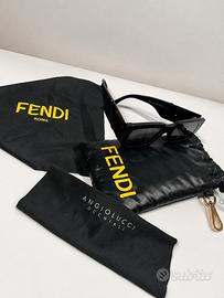 Occhiali da sole Fendi neri originali con custodia