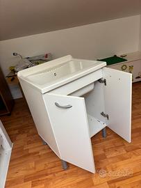 Mobile Lavatoio con Vasca in Resina per Lavanderia