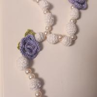 bomboniera Rosario all'uncinetto 