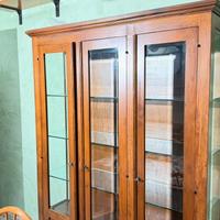 Vetrina 3 Ante in Legno Massello