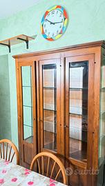 Vetrina 3 Ante in Legno Massello