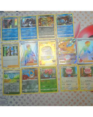 lotto carte pokemon go ita candela dragonite blanc