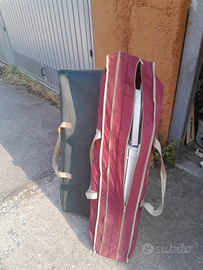 Tavolo alluminio e mobile porta fuochi