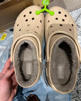 Crocs classic unisex con pelo