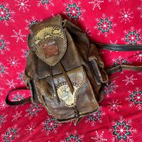 Zaino in pelle vintage - lavoro artigianale, pelle