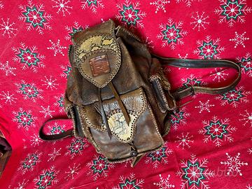 Zaino in pelle vintage - lavoro artigianale, pelle