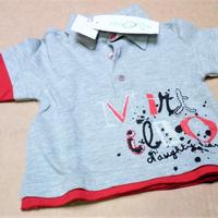 Maglietta Mirtillo, nuova, taglia 6 mesi