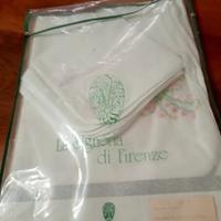 tovaglia di lino con sei tovaglioli 