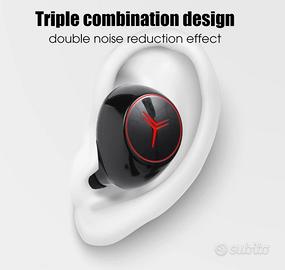 Cuffie senza fili led power display in ear wireles