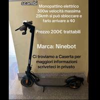 Monopattino eletrico ninebot