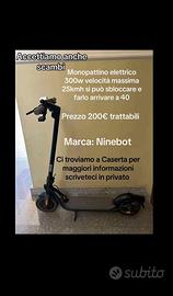 Monopattino eletrico ninebot