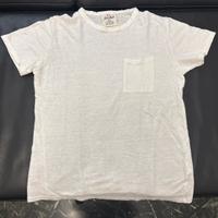 T-shirt MC2 Saint Barth Uomo 100%Lino Bianca S