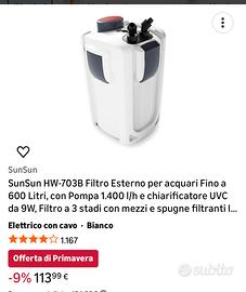 Filtro acquario