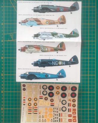Decals Esci 1/72 - n.30 Bristol Beaufighter