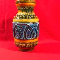 vaso in ceramica policroma nuovo rinascimento