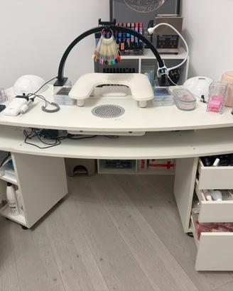 Postazione completa estetista/onicotecnica con acc