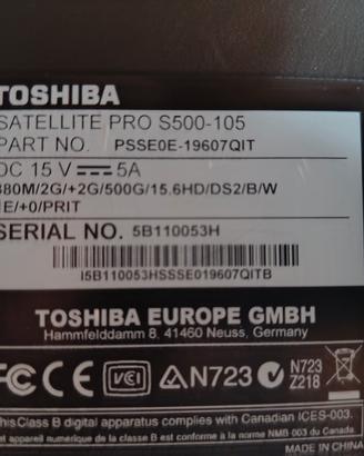 per pc portatile da Toshiba satellite ricambi