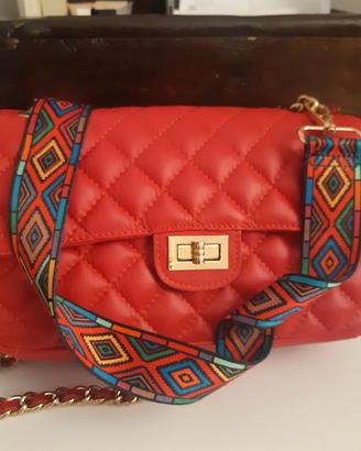 borsa CTM in pelle (simile al modello chanel 2.55)