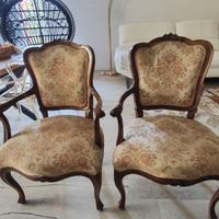 Poltrone stile Luigi XV