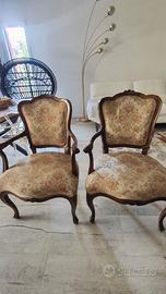 Poltrone stile Luigi XV