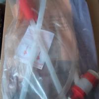 tubo  per tirare giù il vino e scolabottiglie 