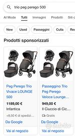 Trio peg perego linea 500