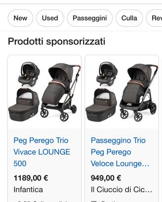 Trio peg perego linea 500