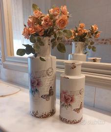 coppia vasi shabby/vintage