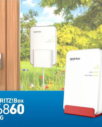 FRITZ!Box 6860 5G Wi-Fi 6 Mesh Supporta 4G e 5G