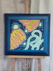 SPACE AGE ART NEOFUTURISMO acrilico su tela 