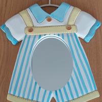 Specchio/Portafoto Legno Cameretta Bambini