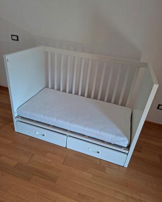 Lettino IKEA Stuva / Småstad con Cassetti – Bianco