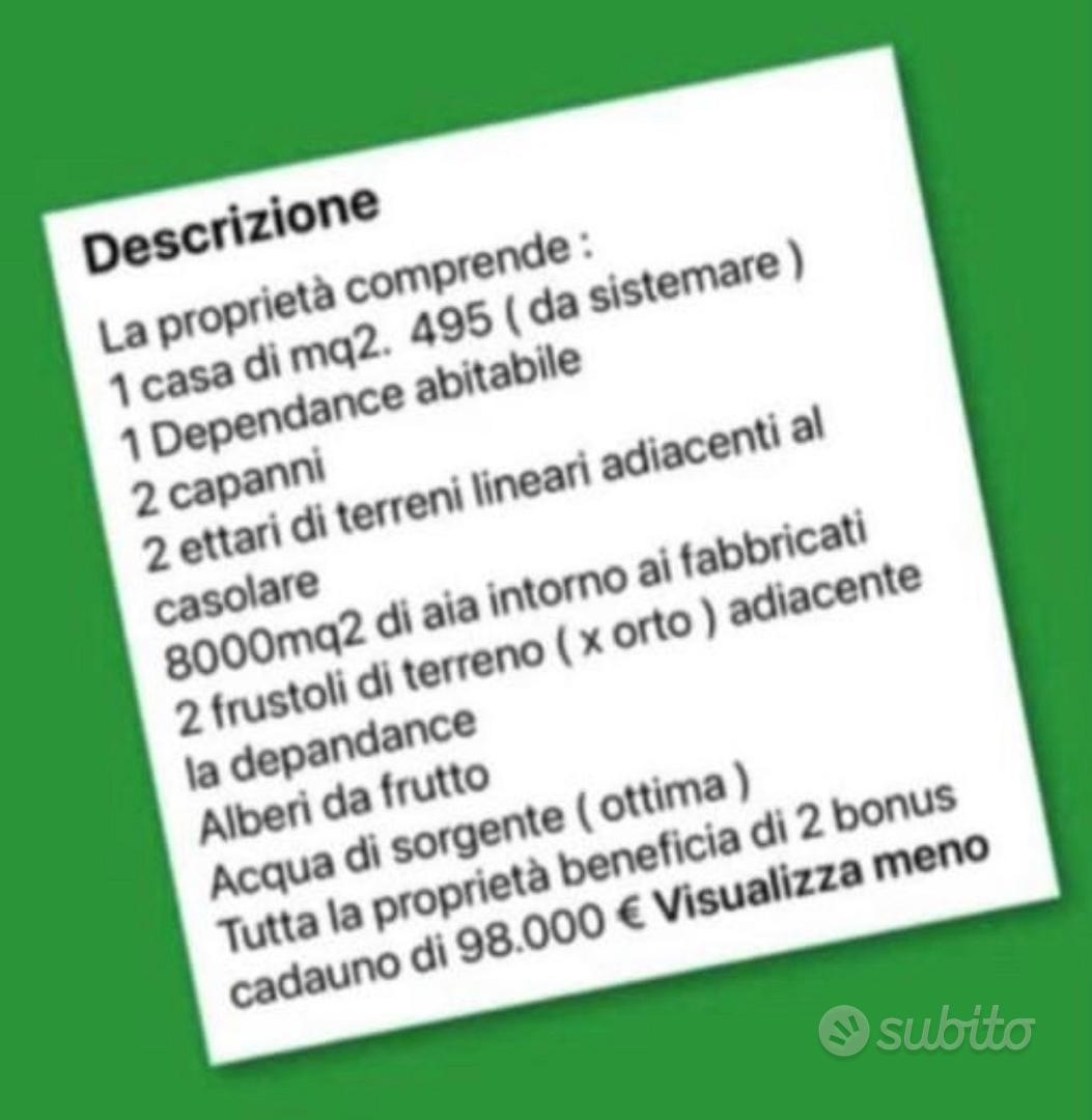 Casolare con terreno - Vista 2