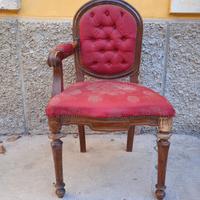 sedia in noce antica