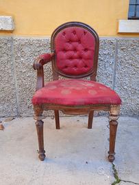 sedia in noce antica