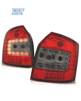 FANALI A LED AUDI A4 B6 AVANT 00-04 ROSSO AFFUMICA
