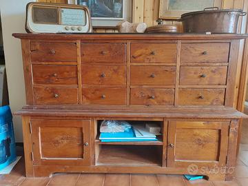 Credenza in Legno Massello di Olmo - Stile Vintage