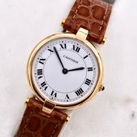 cartier orologio oro 18 kt massiccio watch quarzo