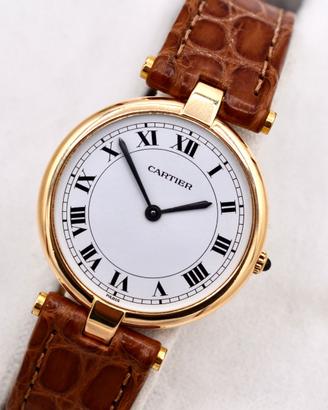 cartier orologio oro 18 kt massiccio watch quarzo