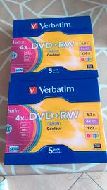 Verbatim 4 dvd +  rw  couleur