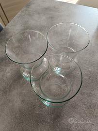 Set vasi di vetro diversi 