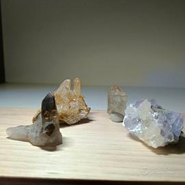 Quarzo e Fluorite minerali