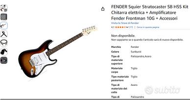 FENDER Squier Stratocaster SB HSS