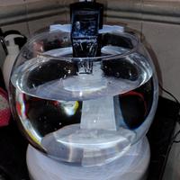 acquario tetra globe con cascata, filtro e led.