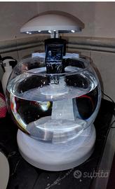 acquario tetra globe con cascata, filtro e led.