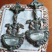 Coppia di acquasantiere antiche 