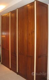 ARMADIO CILIEGIO  VERNICIATO E LUCIDATO A MANO
