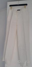 Pantaloni in lino bianchi di Massimo Rebecchi